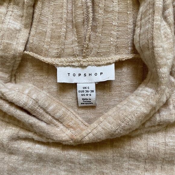 Topshop Beige Hoodie - Picture 3 of 3
